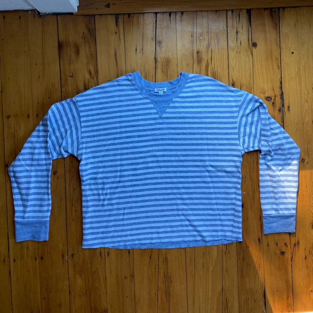 Splendid Cozy Striped Crew Neck